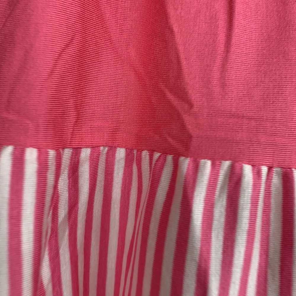 ❌DONATED❌Cherish Pink Rose Contrast Striped Short Sleeve Top - Picture 8 of 12